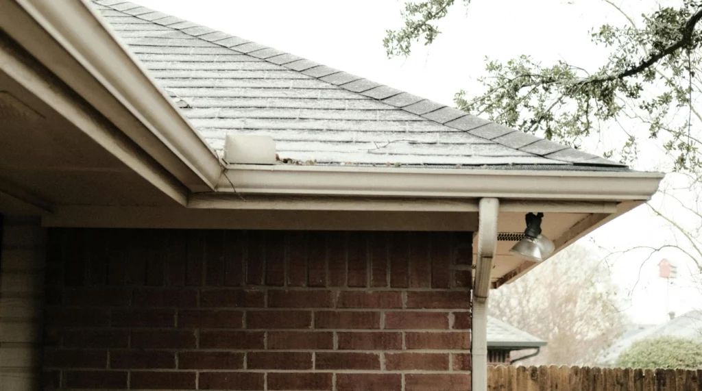 photo of gutters on a house gutter installation gutter repair