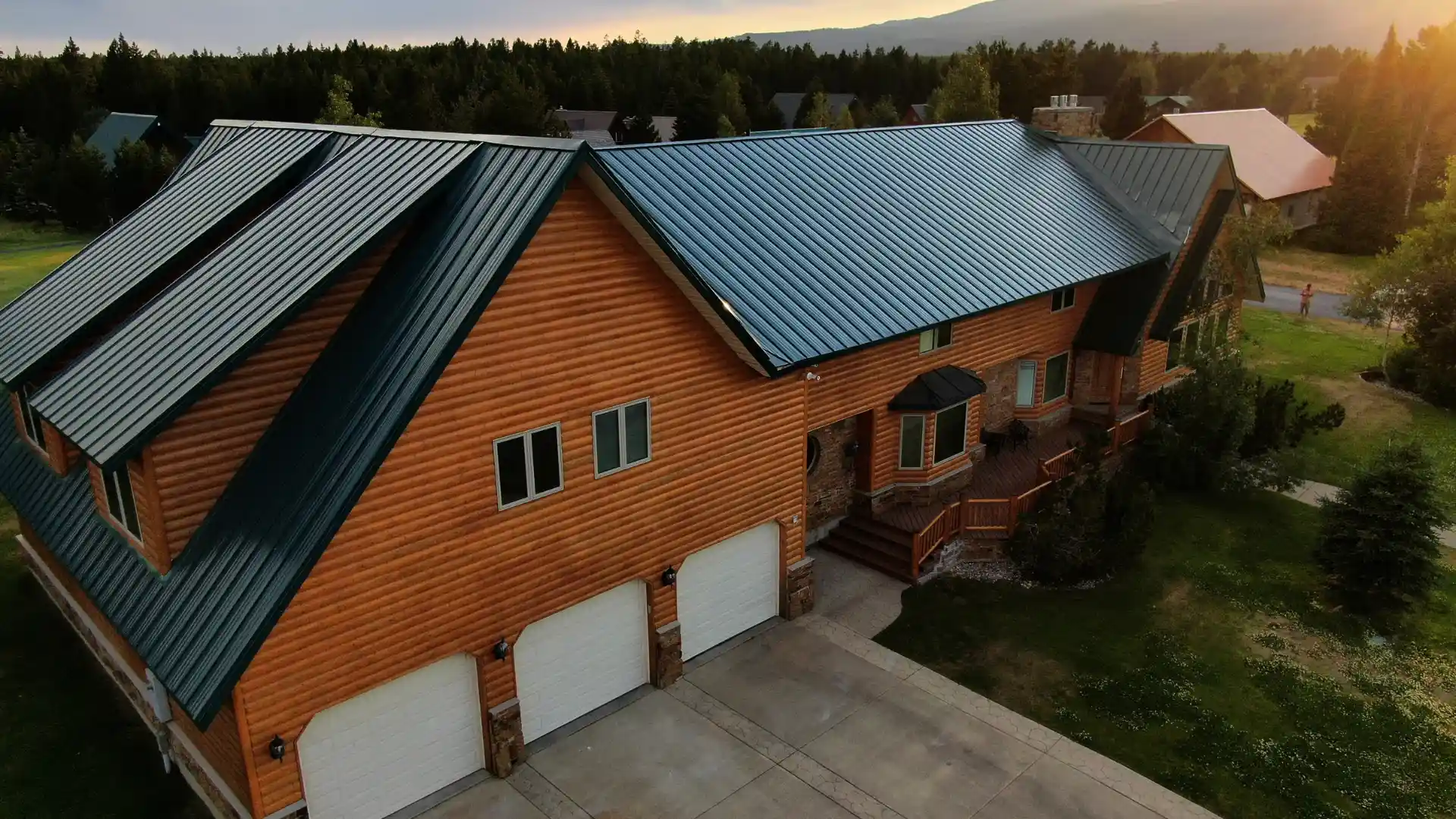 Residential Metal Roof Project Residential Metal Roofing Project completed in Island Park of a Cabin